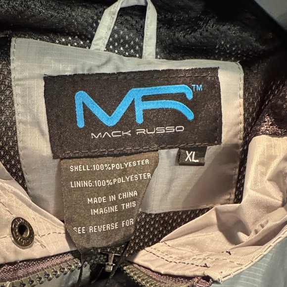 Mack Russo Silver and Black Jacket NWT XL - Picture 2 of 13